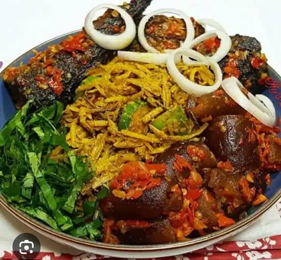 Abacha + Ugba + Ponmo
